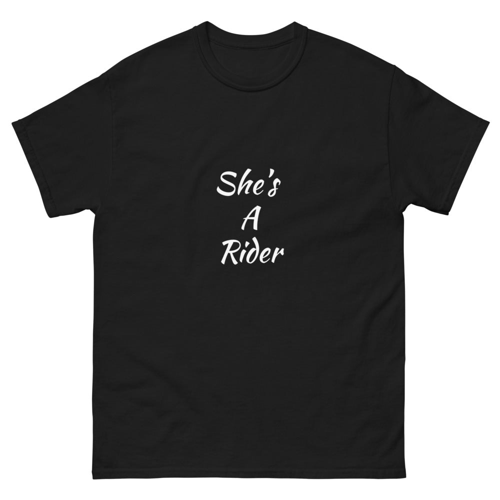 She's A Rider Men's heavyweight tee