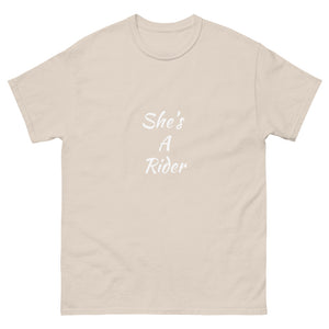 She's A Rider Men's heavyweight tee